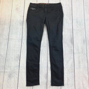 Rock Revival Betty Jeans sz 29 Easy Skinny Inseam 32" Embellished Black Sequins